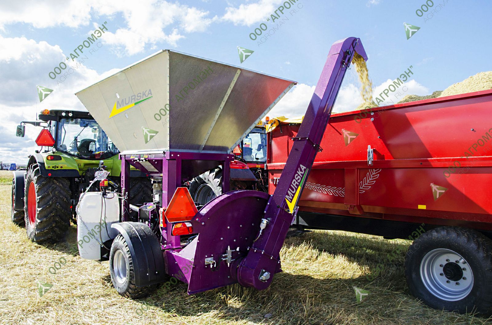 Дисковая мельница Murska W-Max 10 F с элеватором, плющилки зерна мурска, плющилки мурска агромэн