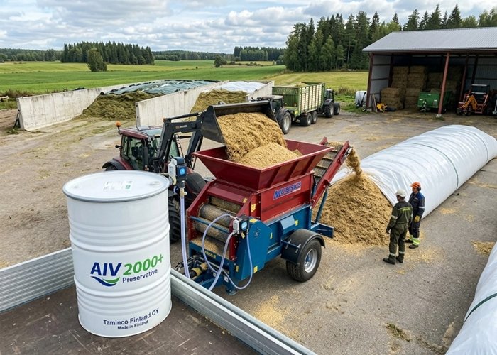 Хранение влажного зерна кукурузы с применением консерванта «AIV 2000+»