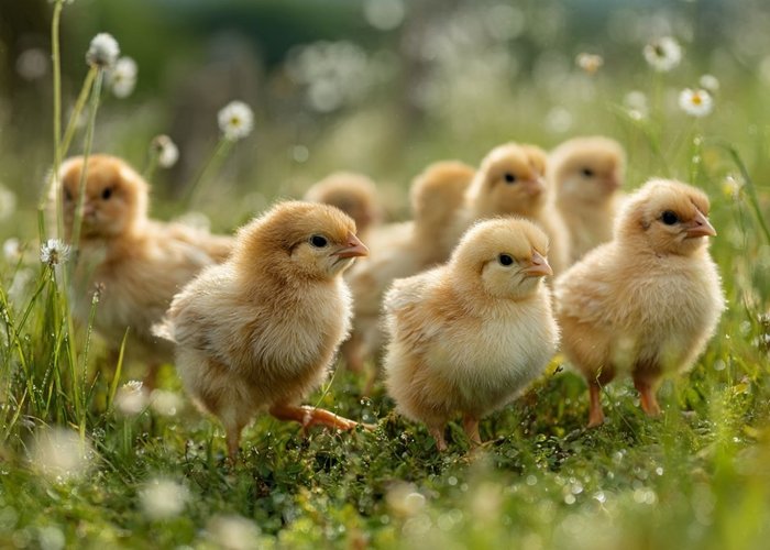 Корма для цыплят из плющеного зерна