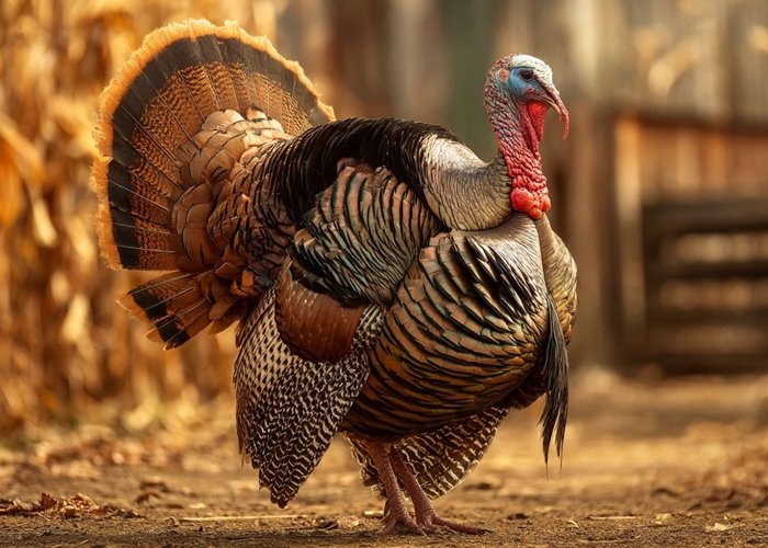 Корма для индейки из плющеного зерна