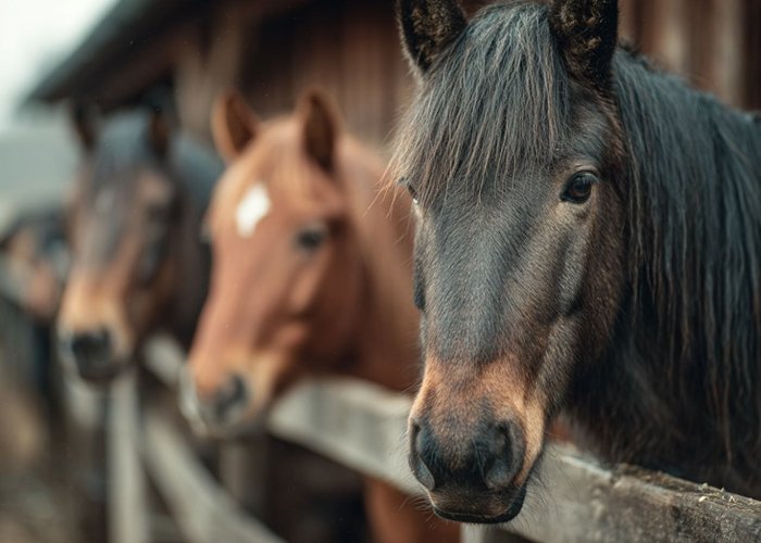 Корма для лошадей из плющеного зерна