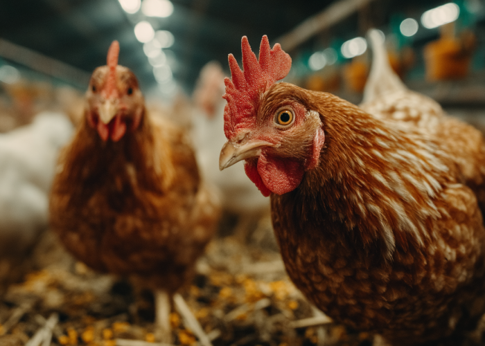 Плющенное зерно для кур несушек