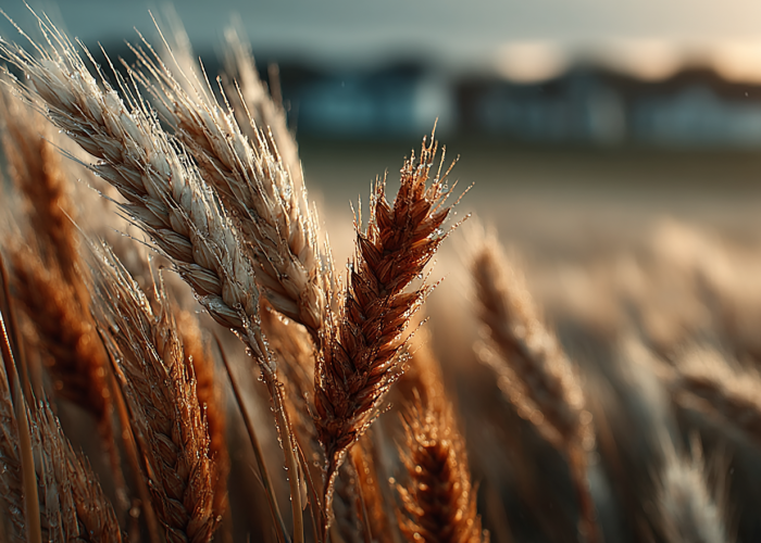 Плющенное зерно озимого ячменя в рукав