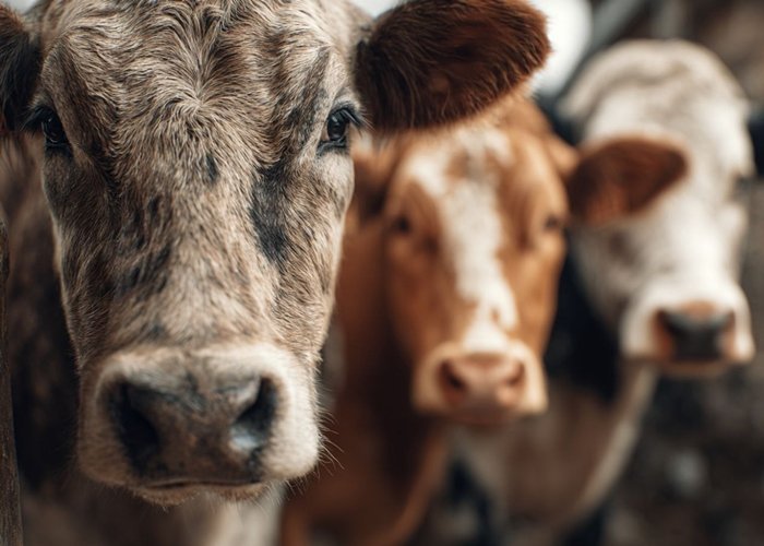 Приготовление корма для коров из плющеного зерна