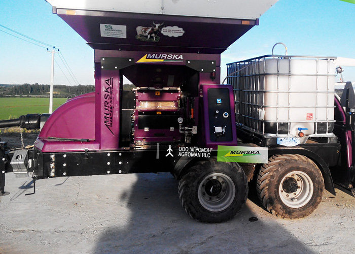 Дисковая мельница Murska W-Max 20С с упаковщиком в работе (ВИДЕО)