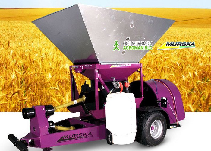 Вальцовая мельница Murska 700 HD CB с упаковщиком в работе (ВИДЕО)